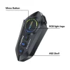 Yesido - Motocyklový headset do prilby (VC19) - s reproduktormi a mikrofónom, Bluetooth 5.4, 13-hodinová výdrž batérie, IPX6 - čierny thumbnail