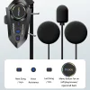 Yesido - Motocyklový headset do prilby (VC19) - s reproduktormi a mikrofónom, Bluetooth 5.4, 13-hodinová výdrž batérie, IPX6 - čierny thumbnail