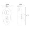 Yesido - Motocyklový headset do prilby (VC19) - s reproduktormi a mikrofónom, Bluetooth 5.4, 13-hodinová výdrž batérie, IPX6 - čierny thumbnail