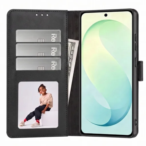 Puzdro Tech-Protect Wallet na Samsung Galaxy S26 FE čierne - 2