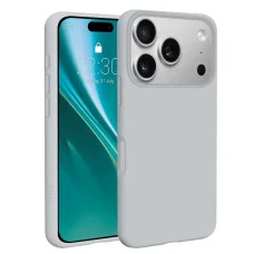 Etteri Silicone Mag silikónové puzdro iPhone 17 Pro Max / 18 Pro Max strieborný kryt