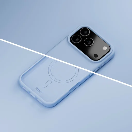 iPhone 17 Pro Max / 18 Pro Max nebesky modrý Etteri Silicone Mag silikónový kryt kompatibilný s MagSafe - 6