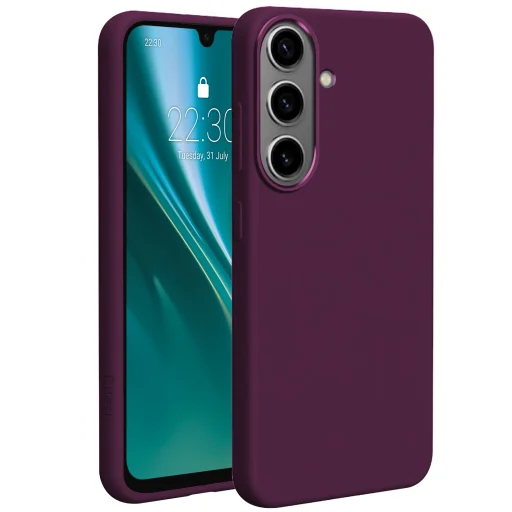 Samsung Galaxy A57 5G tmavobordové magnetické silikónové puzdro Etteri Silicone Mag - 1