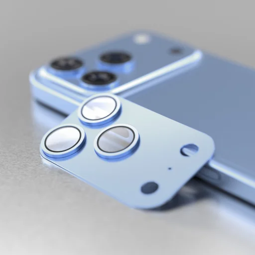 iPhone 18 Pro nebeská modrá Etteri celoplošná ochrana fotoaparátu - 2