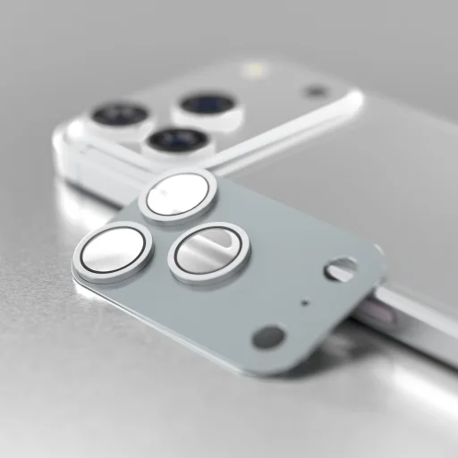 iPhone 18 Pro Max strieborná Etteri kompletná ochrana kamery - 2