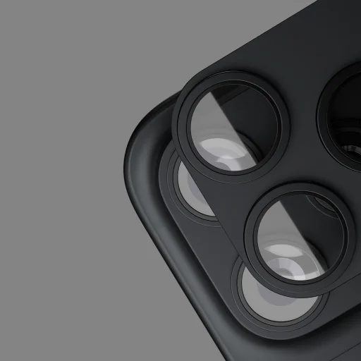 Etteri kompletná ochrana fotoaparátu pre iPhone 18 Pro Max, tmavosivá - 3