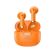 XO G50 TWS bezdrôtové Bluetooth slúchadlá s nabíjacím puzdrom, oranžové