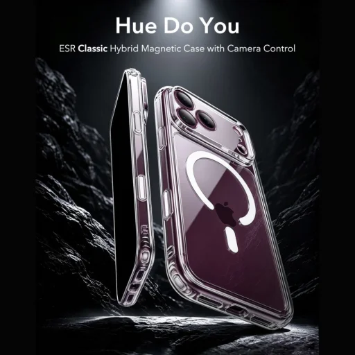 iPhone 17 Pro Max / 18 Pro Max priehľadné puzdro ESR Classic Hybrid MagSafe s tvrdeným sklom - 4