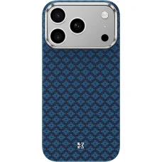 iPhone 18 Pro/17 Pro modrý magnetický kevlarový kryt Benks ArmorGrid Premium Edition s kovovým rámom