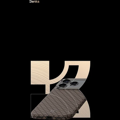iPhone 18 Pro/17 Pro modrý magnetický kevlarový kryt Benks ArmorGrid Premium Edition s kovovým rámom - 6