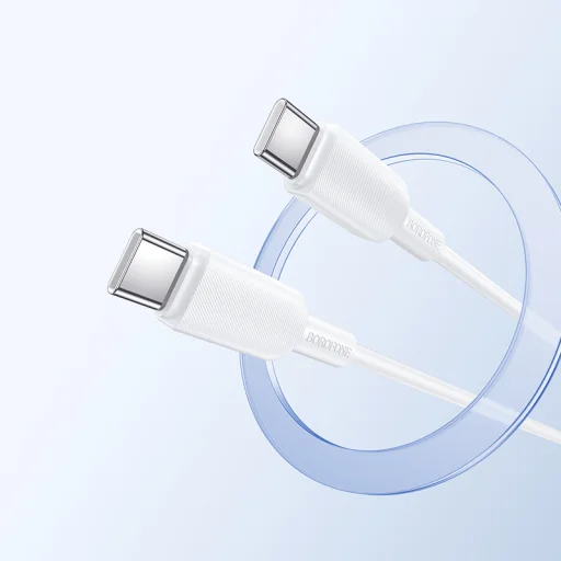 Borofone BX127 Regalo USB-C–USB-C kábel, 1 m, biely - 7