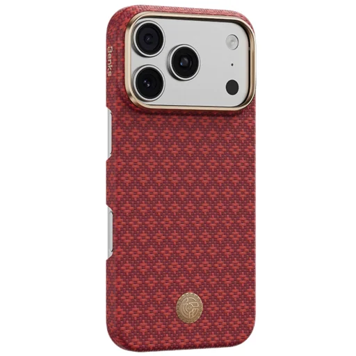 Apple iPhone 18 Pro Max/17 Pro Max červené magnetické puzdro Benks ArmorGrid Premium Edition Kevlar (C.K.FL.AP.RD.0073) - 3
