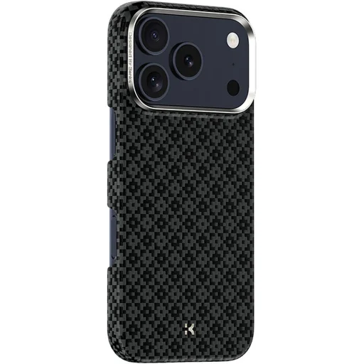 iPhone 18 Pro Max/17 Pro Max čierne magnetické puzdro Benks ArmorGrid Kevlar 600D s kovovým rámom - 3