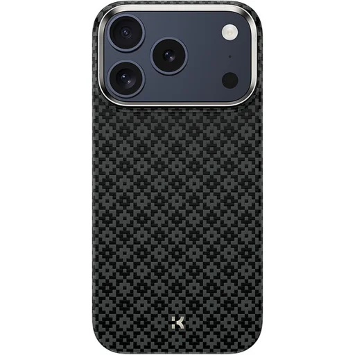 iPhone 18 Pro Max/17 Pro Max čierne magnetické puzdro Benks ArmorGrid Kevlar 600D s kovovým rámom - 1