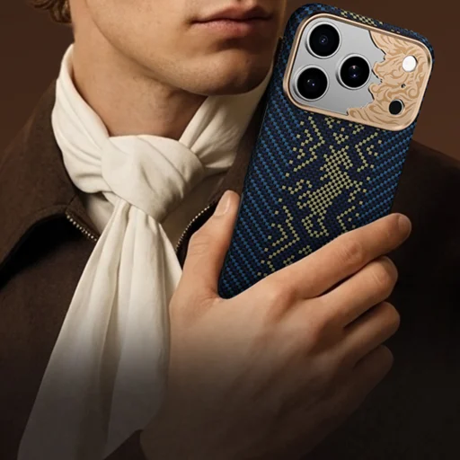 iPhone 18 Pro/17 Pro modré puzdro Benks Case Magnetic Armor Air Knight Kevlar Metal Frame (C.K.FL.AP.GD.C072) - 5