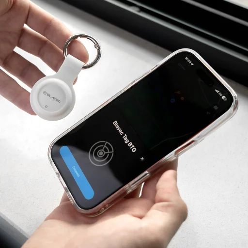 Blavec BTG-02 Bluetooth lokátor s kľúčenkou, biely - 5