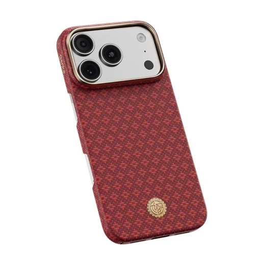 iPhone 18 Pro/17 Pro červené Benks Armor Air Armor Grid Kevlar 600D magnetické puzdro s kovovým rámom - 5