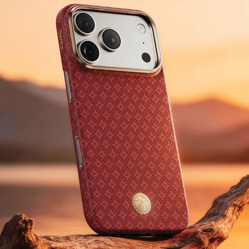 iPhone 18 Pro/17 Pro červené Benks Armor Air Armor Grid Kevlar 600D magnetické puzdro s kovovým rámom - 9