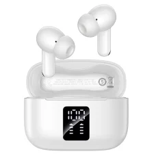 Borofone FQ13 Astute TWS Bluetooth slúchadlá ANC+ENC, biele
