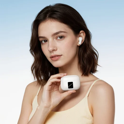 Borofone FQ13 Astute TWS Bluetooth slúchadlá ANC+ENC, biele - 3