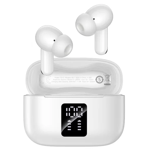 Borofone FQ13 Astute TWS Bluetooth slúchadlá ANC+ENC, biele - 1