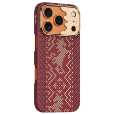 Apple iPhone 18 Pro/17 Pro červený Benks Magnetic Armor Air Knight kevlarový obal s kovovým rámom