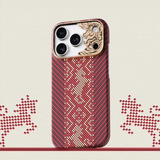 Apple iPhone 18 Pro/17 Pro červený Benks Magnetic Armor Air Knight kevlarový obal s kovovým rámom - 5