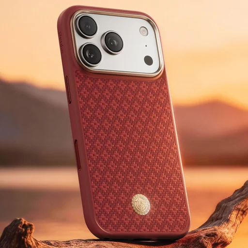 iPhone 18 Pro Max/17 Pro Max červené magnetické puzdro Benks ArmorGrid 600D Kevlar s kovovým rámom a tlačidlom na ovládanie kamery - 8