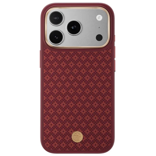iPhone 18 Pro Max/17 Pro Max červené magnetické puzdro Benks ArmorGrid 600D Kevlar s kovovým rámom a tlačidlom na ovládanie kamery - 1