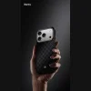 iPhone 18 Pro/17 Pro čierne magnetické puzdro Benks ArmorGrid Kevlar 600D s kovovým rámom a tlačidlom na ovládanie kamery thumbnail