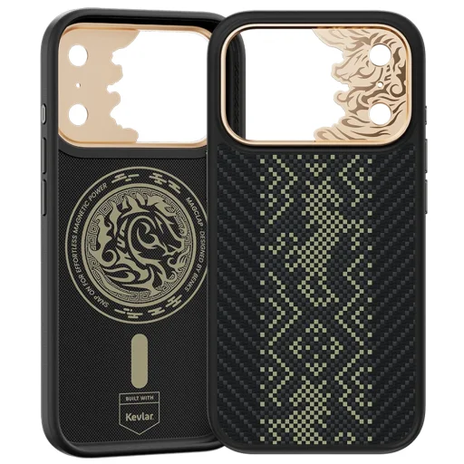 iPhone 18 Pro Max/17 Pro Max čierne puzdro Benks Knight ArmorPro Kevlar s kovovým rámom a tlačidlom na ovládanie fotoaparátu - 2