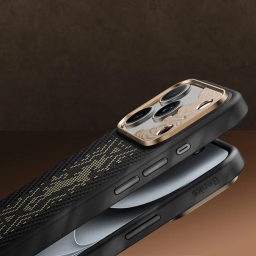 iPhone 18 Pro Max/17 Pro Max čierne puzdro Benks Knight ArmorPro Kevlar s kovovým rámom a tlačidlom na ovládanie fotoaparátu - 8