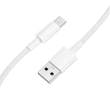 Borofone BX117 Source nabíjací kábel USB–USB-C, 1 m, biely