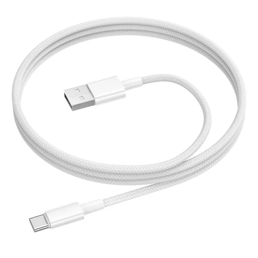Borofone BX117 Source nabíjací kábel USB–USB-C, 1 m, biely - 2