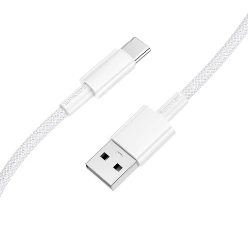 Borofone BX117 Source nabíjací kábel USB–USB-C, 1 m, biely - 1