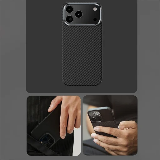 iPhone 18 Pro/17 Pro Benks Armor Air magnetické 600D kevlarové puzdro s kovovým rámom (C.K.FL.AP.BK.A072) - 8
