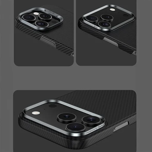 iPhone 18 Pro/17 Pro Benks Armor Air magnetické 600D kevlarové puzdro s kovovým rámom (C.K.FL.AP.BK.A072) - 9