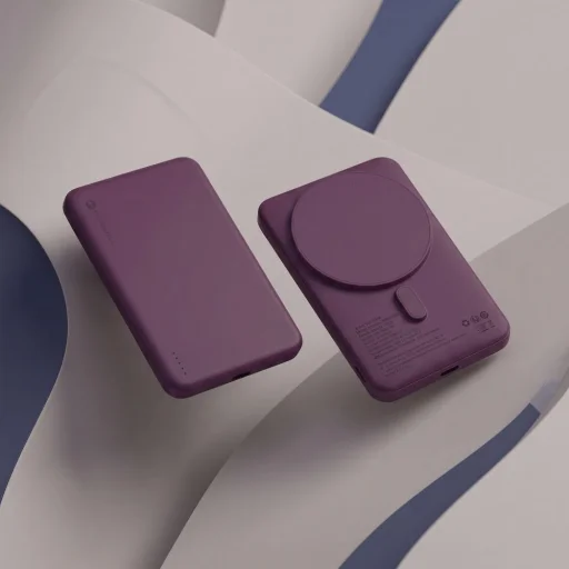 Forcell F-Energy Slim F5K9 bezdrôtová externá batéria kompatibilná s MagSafe 5000 mAh, čerešňovo červená powerbanka - 8