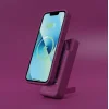Forcell F-Energy MagStand Qi2 F5K10 MagSafe kompatibilná magnetická powerbanka, 5000 mAh, čerešňová powerbanka thumbnail