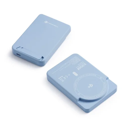 MagSafe kompatibilná Forcell F-Energy MagStand Qi2 F5K10 QC3.0 PD3.0 20 W 5000 mAh biela externá batéria powerbank - 10