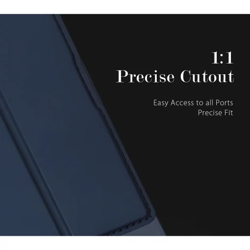 Apple iPhone 18 Pro / 17 Pro modré knižkové puzdro DUX DUCIS Skin Pro - 3