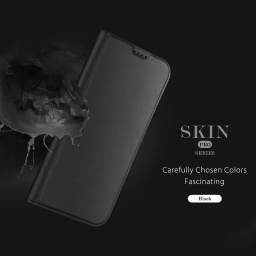 Apple iPhone 18 Pro Max / 17 Pro Max čierne flipové puzdro DUX DUCIS Skin Pro - 3