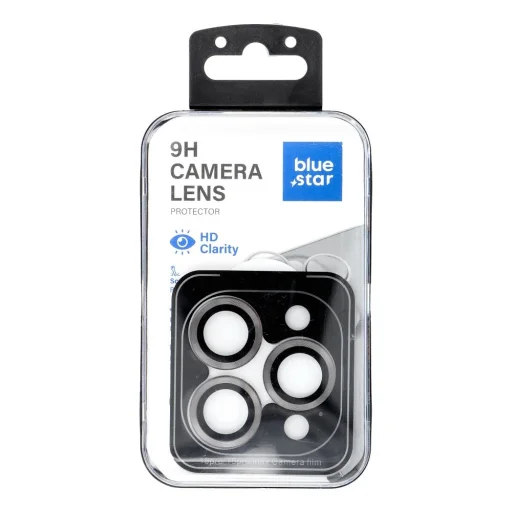 Blue Star Easy Install ochranné sklo na šošovku fotoaparátu pre iPhone 18 Pro / 18 Pro Max, tmavosivé - 1