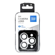 BLUE STAR Easy Install ochranné sklo na šošovku fotoaparátu pre iPhone 18 Pro / 18 Pro Max, strieborné