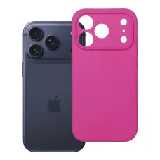  iPhone 18 Pro / 17 Pro rózsaszín szilikon tok kameravédelemmel, 2 mm
