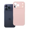  iPhone 18 Pro Max / 17 Pro Max púderrózsaszín szilikon tok, 2 mm, kameravédelemmel thumbnail