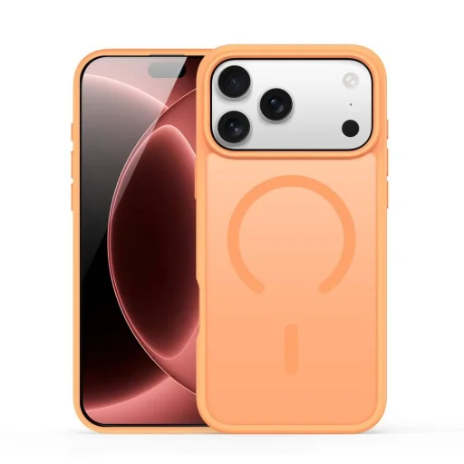 Apple iPhone 18 Pro / 17 Pro oranžové puzdro DUX DUCIS YIND kompatibilné s MagSafe, verzia s otvoreným prstencom - 1