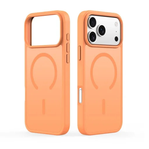 Apple iPhone 18 Pro / 17 Pro oranžové puzdro DUX DUCIS YIND kompatibilné s MagSafe, verzia s otvoreným prstencom - 2
