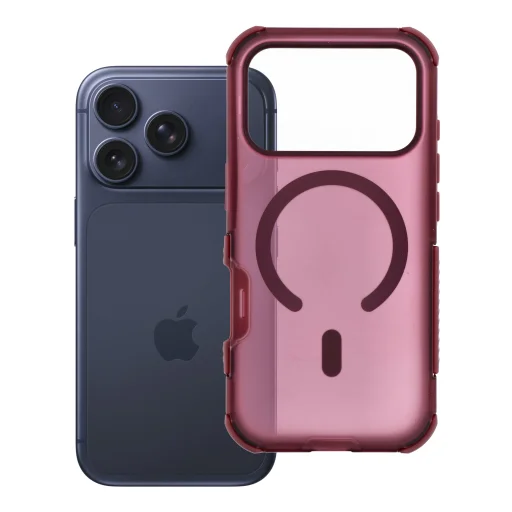 Apple iPhone 18 Pro / 17 Pro tmavočerešňový Forcell F-Protect BumperX pancierový kryt kompatibilný s MagSafe - 1
