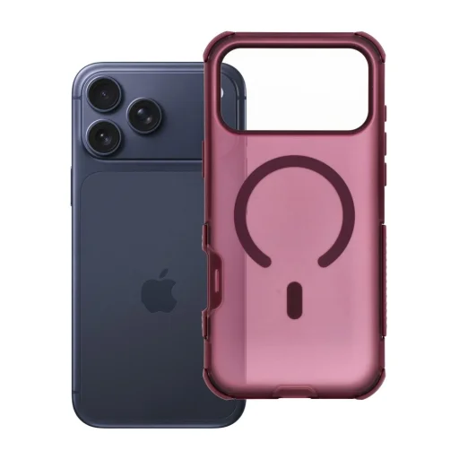  Apple iPhone 18 Pro Max / 17 Pro Max sötét cseresznye Forcell F-Protect BumperX MagSafe kompatibilis tok - 7